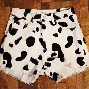 Peach Love California cow print shorts
